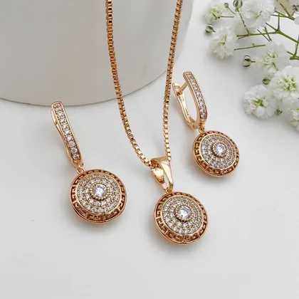 نیم ست ورساچه نگین‌دار ژوپینگ کد 250