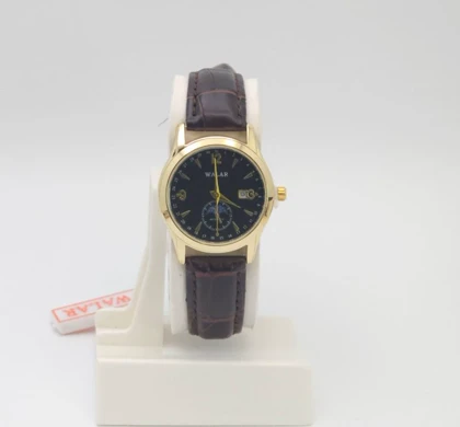 ساعت مچی زنانه والار Walar با موتور کوارتز و بند چرم