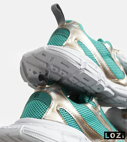 کفش کتانی مردانه و زنانه سبز طلایی Balenciaga 3XL مدل 6824