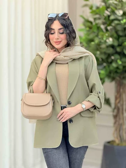 مانتو دو دکمه یسنا
