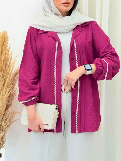 مانتو آستین کش نواردوزی