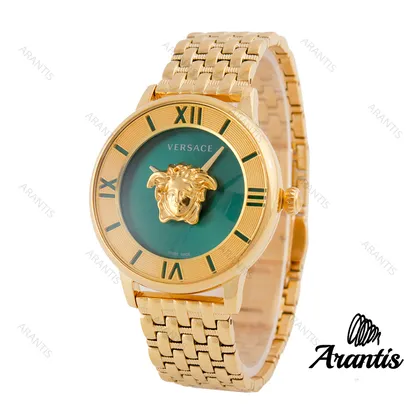 ساعت ورساچه La Medusa طلایی صفحه سبز زنانه w-2265