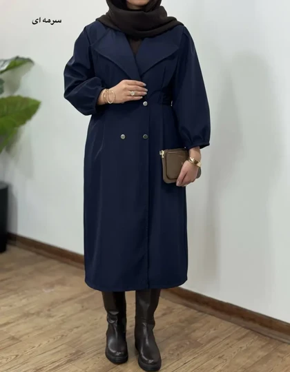 بارانی بلند ضد آب سمن