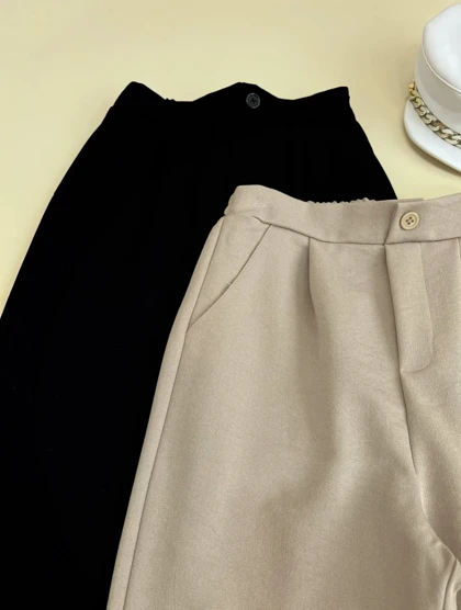 شلوار جلو پیلی مام فیت کد 2450