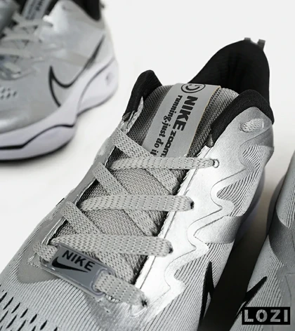 کفش کتانی مردانه و زنانه طوسی مشکی NIKE zoom x smiley مدل 7458
