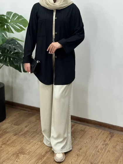 مانتو جلو دکمه عطرین