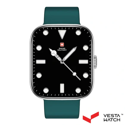 ساعت مچی هوشمند سوئیس میلیتاری SWISS MILITARY مدل SM-WCH-ALPS4-SILF-GRNS