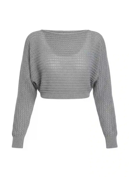 بافت کراپ بیسیک زنانه رزمری مدل Rose Merry CL3257