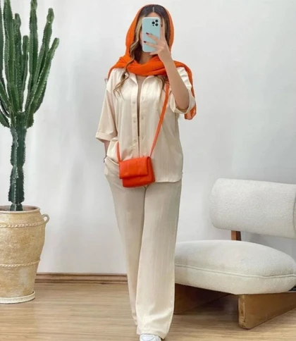 ست تابستانه نیوشا کراش کوک دوزی