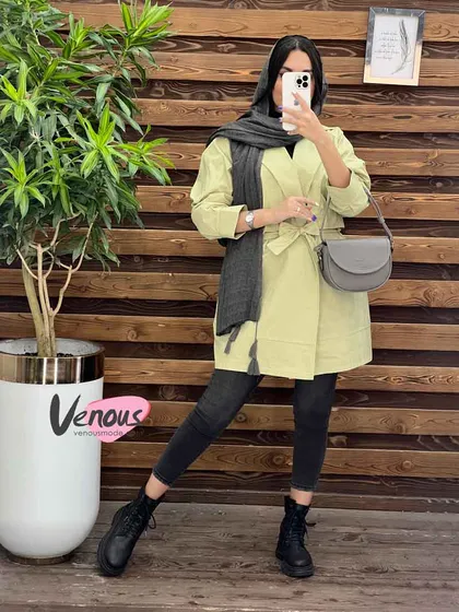 بارانی بالاژیله کمردار
