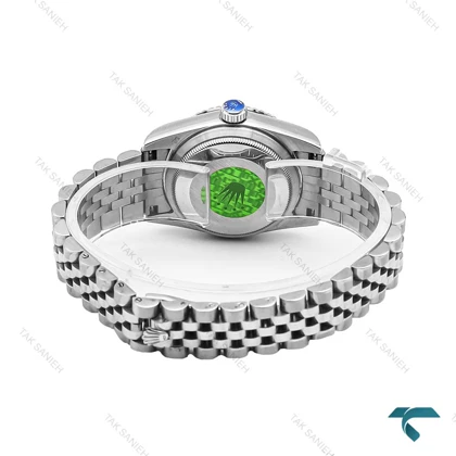 ساعت رولکس زنانه استیل صفحه قرمز متوسط Rolex-6297-L