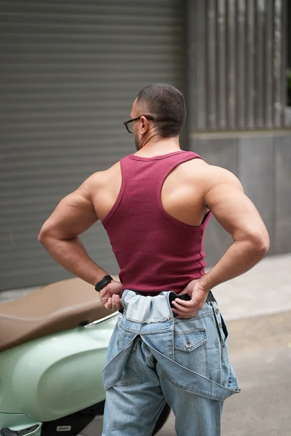 رکابی تنک تاپ قهرمانی آیسان اسلامی سرخ آبی