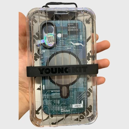 قاب مگ‌سیف گوشی آیفون 17 یانگ‌کیت YOUNGKIT CX020 طرح تکنولوژی