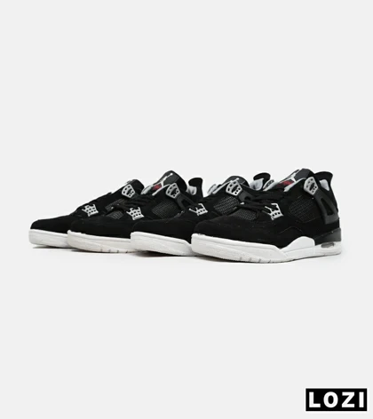 کتانی ساق‌دار مردانه مشکی Nike air jordan 4