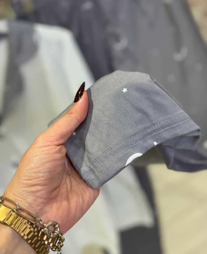 بلوز شلوار جلو دکمه‌ای سایز  نرمال سیاه اینجه کد24008