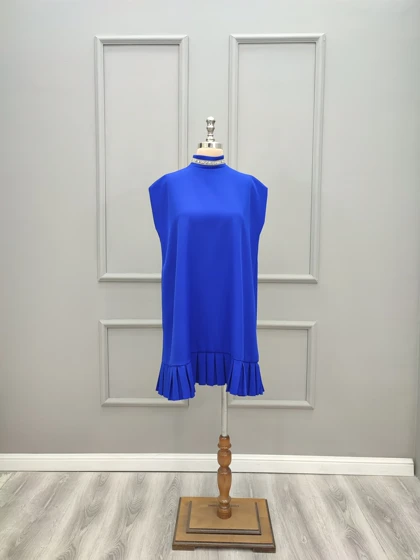 پیراهن کوتاه فری سایز نگین‌دار 2001