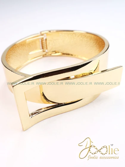 بنگل دستبند زنانه طرح طلا مدل belt کد B2143