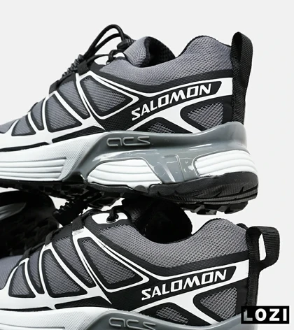 کفش کتانی خاکستری سفید Salomon xt-6