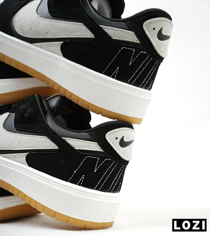 کفش کتانی مردانه مشکی کرم NIKE AIR JORDAN