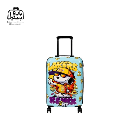 چمدان کودک Marinox Marvel کد 9590 طرح لیکرز Lakers