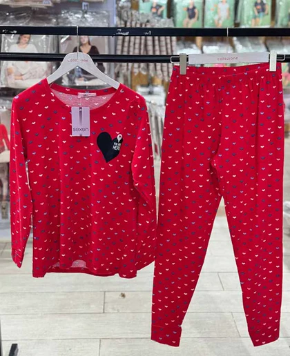 بلوز و شلوار سایز بزرگ نخ پنبه سکسن کد 40805