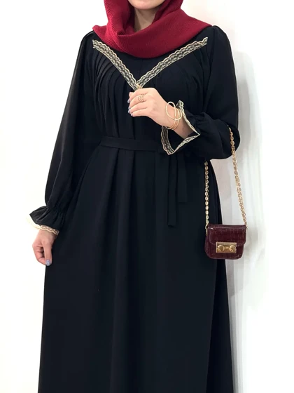پیراهن مانتویی سورنا مشکی