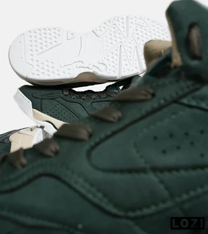 کفش کتانی ساق‌دار مردانه سبز یشمی Nike air jordan 5 v02