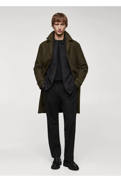 ژاکت بلند مردانه اورجینال mango-man mango-man