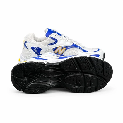 کفش کتانی مردانه مدل نیوبالانس 725 سفید آبی زرد New Balance