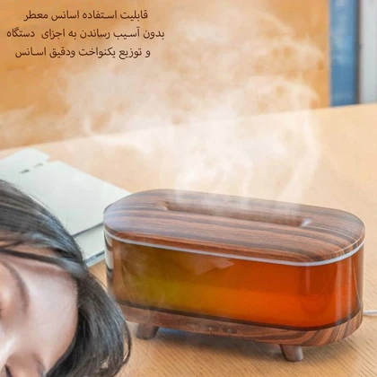 دستگاه بخور و رطوبت ساز هوشمند مدل HY27 با چراغ خواب RGB