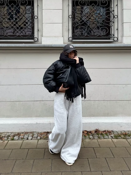 بیگ اسکارف پشمی مشکی کد 400