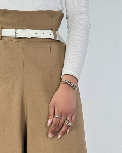 دامن شلواری کمر پیلی کد 170019