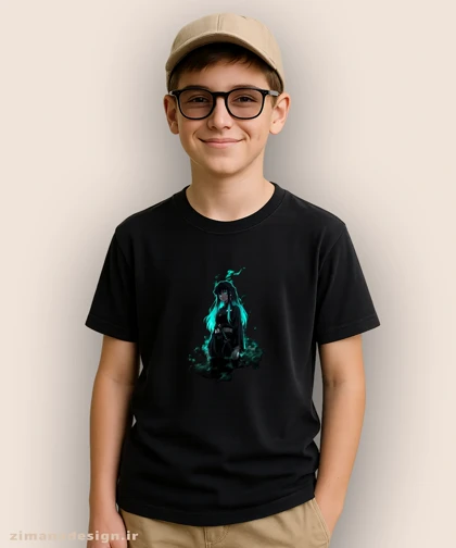 تیشرت بچگانه طرح شیطان کش شخصیت موییچیرو کد 980