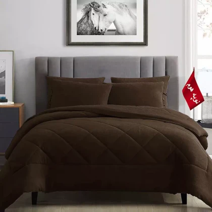 روتختی مینیمال کتان مخمل طرح لوزی