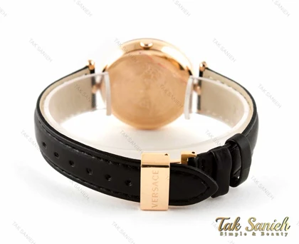 ساعت ورساچه زنانه پالازو رزگلد مشکی Versace-3292-L