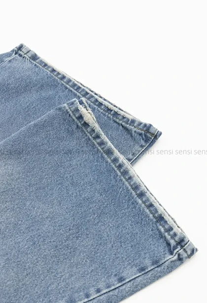 شلوارک جین واید قد 83کد1004210