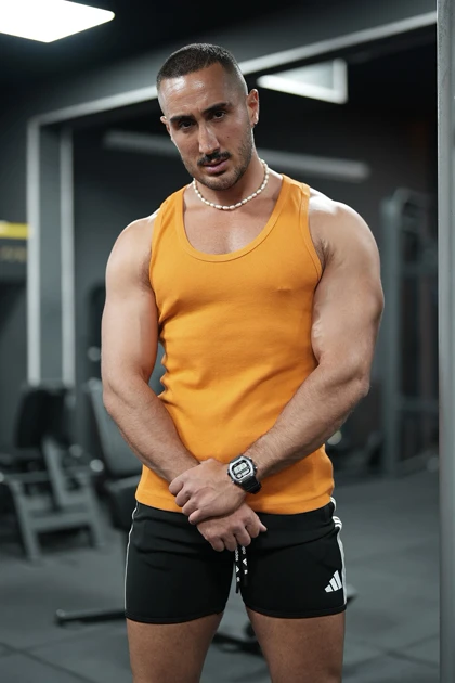 رکابی تنک تاپ قهرمانی آیسان اسلامی نارنجی