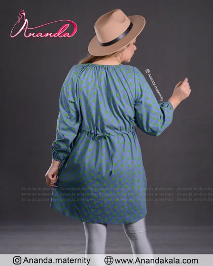 تونیک بارداری جین گل‌دار