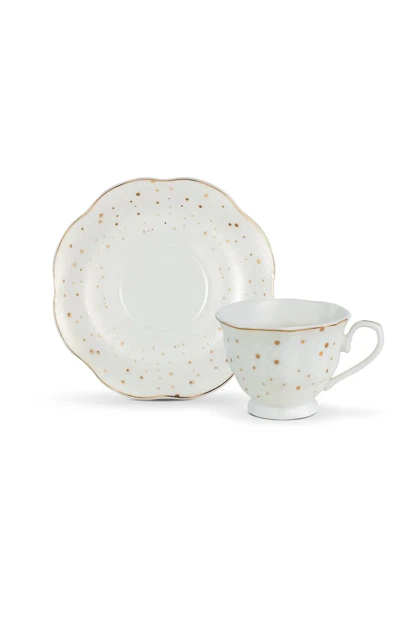 سرویس فنجان قهوه دو نفره Madame Coco مدل Hilarant Bone China