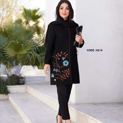 مانتو مجلسی سایز بزرگ (کالکشن عیدانه 1404) کد 0214