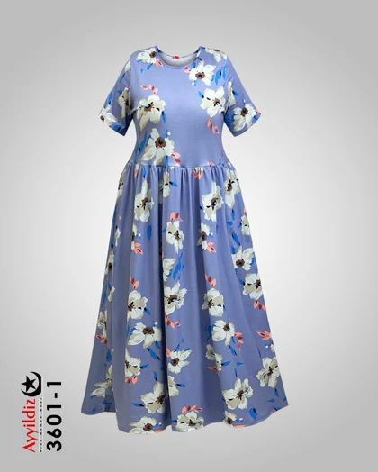پیراهن راحتی زنانه سایز بزرگ کد 3601