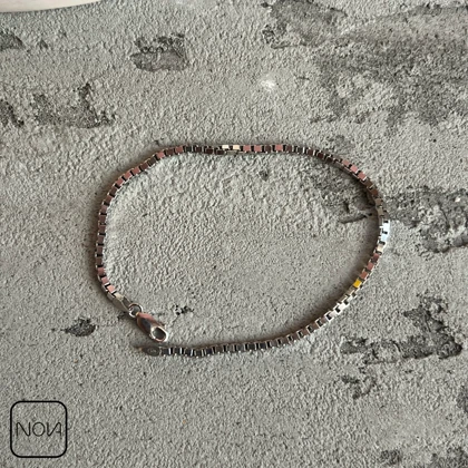 دستبند نقره مردانه ونیزی کد 0353226