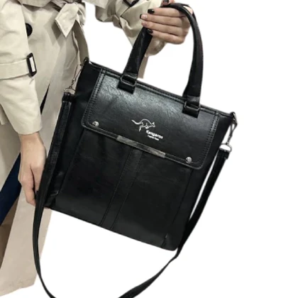 کیف اداری زنانه چرم ایستاده مدل کانگرو