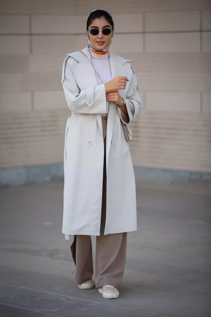 مانتو بارانی بلند کاملیا