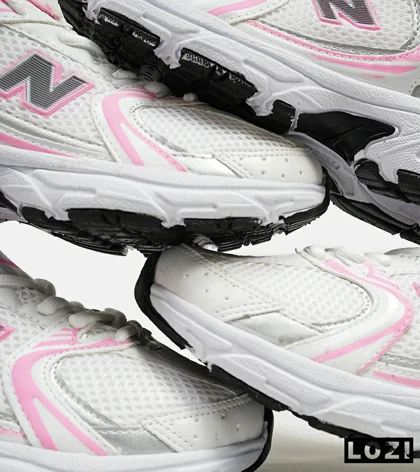کفش کتانی زنانه سفید صورتی NEW BALANCE 530