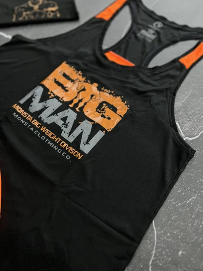 ست اسکارفی مشکی نارنجی بیگ من همراه با جوراب کد E234