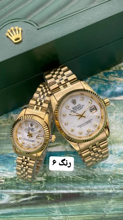 رولکس درجه یک رنگ ثابت رنگبندی کامل_کد 1092
