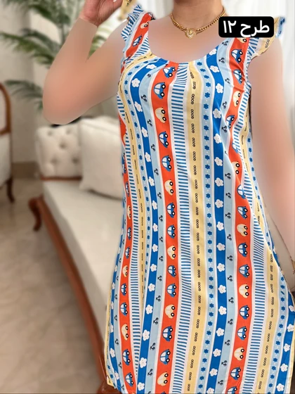 پیراهن نخی ساتینا 2042