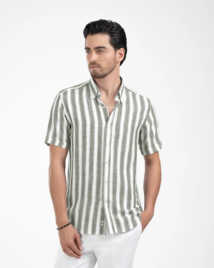 پیراهن مردانه راه راه کد 1885