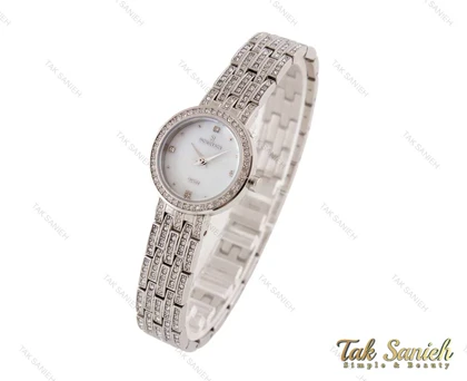 ساعت رومانسون زنانه نگین‌دار سیلور Romanson-3730-L